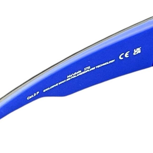 Maui Jim Maukele Polarized Wrap Sunglasses Blue Lenses MJ0682S-003 - Picture 5 of 10